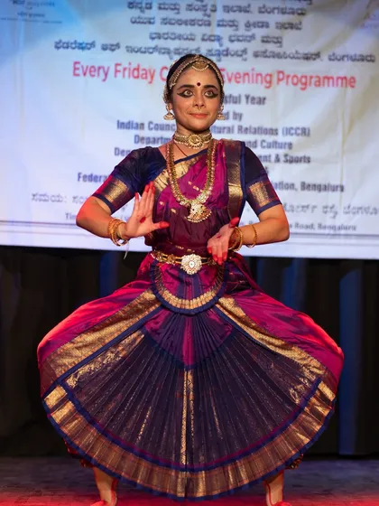 Witnessing my senior disciples like Vidushi Anushree command the stage at prestigious events like the ICCR's cultural evening is a guru's greatest reward. We nurture talent from the very first step, helping dedicated dancers grow into confident solo performers.