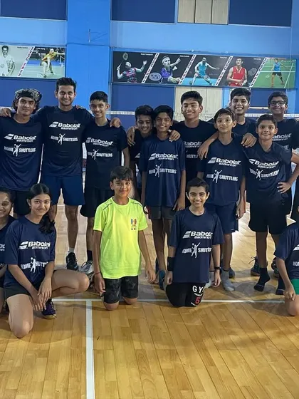 A snapshot of our 2023 summer camp batch. We foster a strong sense of community and teamwork, bringing together young players to learn and grow in a supportive environment.