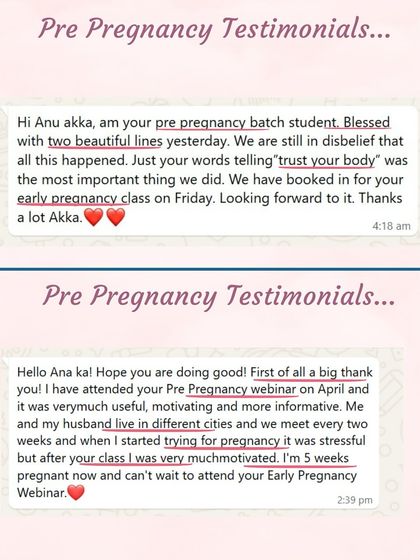 "Blessed with two beautiful lines." This student's journey was supported by the mantra to "trust your body." I love seeing my students move from pre-pregnancy to early pregnancy classes.