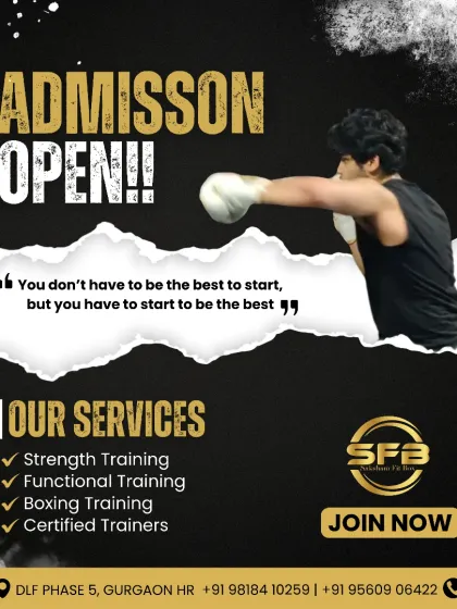 You don't have to be the best to start, but you have to start to be the best. Our services, including strength training, functional training, and boxing, are open for admission now.