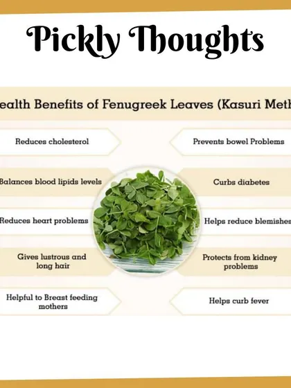 This is just another reminder of the goodness packed into fenugreek leaves. I use ingredients that are not just tasty but also bring something valuable to your health, just like a mother would.