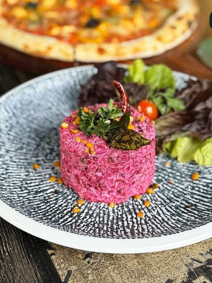 A vibrant and healthy Beetroot Pachadi. This South Indian dish is a refreshing and flavorful side that adds a pop of color to any meal.
