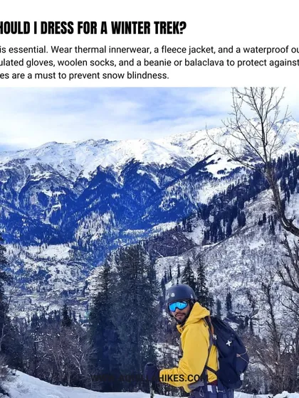 How should you dress for a winter trek? Layering is key. This post gives you essential tips on what to wear to stay warm and protected.