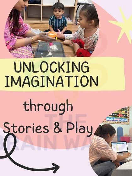 Unlocking imagination through stories and play is at the core of what I do. This graphic serves as an invitation to join our magical learning experiences.
