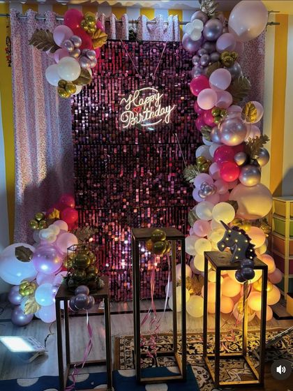 Special Entry - Private Party & Milestone Decoration Elegant Birthday & Anniversary Setups photo 68