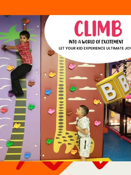 Reach for new heights on our mini rock climbing wall. It's a safe and exciting challenge for adventurous kids, helping them build confidence and strength while having a blast.
