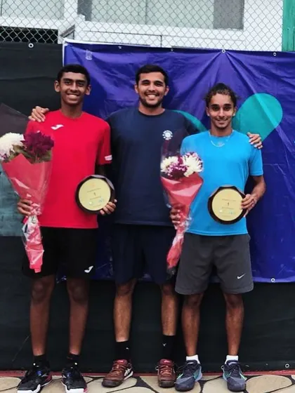 International success in doubles. Our players celebrating their J100 Doubles Title win in Uzbekistan, proving our expertise in developing both singles and doubles specialists for the ITF World Tennis Tour.