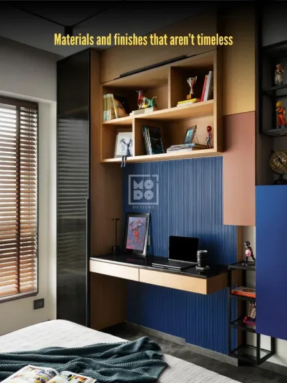We never use materials and finishes that aren't timeless. We select high-quality, durable materials that will look beautiful and stand the test of time.