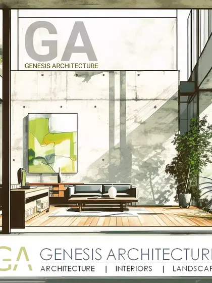 We design happy spaces filled with daylight. This interior render shows how we use large windows and open layouts to create bright, airy living areas that feel connected to the outdoors, even from within the heart of the home.