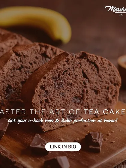 Master the art of tea cakes with my new e-book. This guide will help you bake perfection at home, featuring recipes like this rich chocolate banana bread.