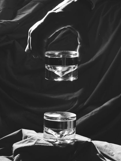 This artistic shot of my Miracle Night Cream represents the serious skincare and stunning results my line is known for. It's about providing hydration and nourishment that truly performs.