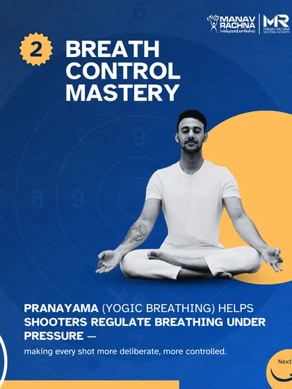 Mastering breath control is critical in shooting. Our program includes Pranayama (yogic breathing) to help shooters regulate their breathing under pressure, making every shot more deliberate and controlled.