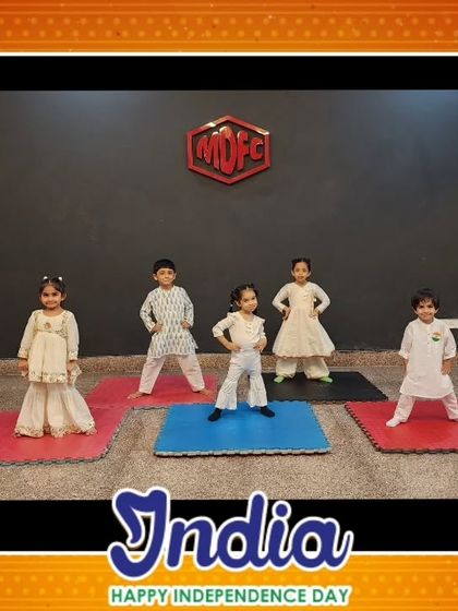 Happy Independence Day from our little patriots. Dressed in traditional attire, they are ready to perform.