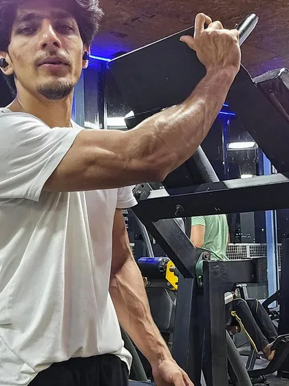 Focused during a workout. Every session is an opportunity to get stronger and move closer to your goals.
