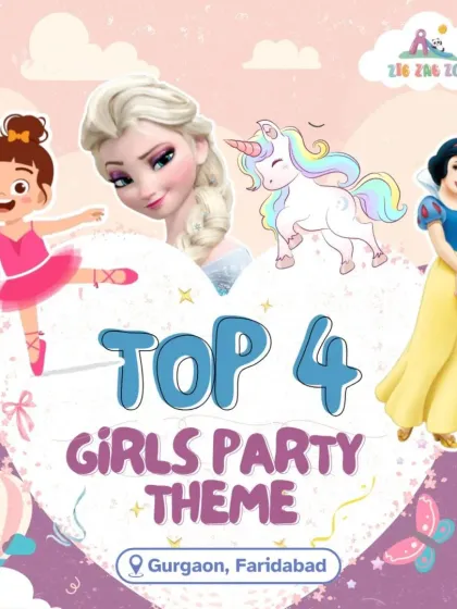 Here are our top 4 party themes for girls! Whether it's a ballet dream, a Frozen adventure, a unicorn fantasy, or a classic princess party, we make birthday wishes come true.