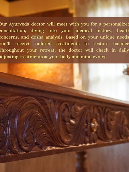 Captions for these will be educational, explaining the Ayurvedic properties and uses of plants like Neem (Nimbi) and Amla (Amalaki), or detailing aspects of the Ayurveda retreats and courses as shown in the images.