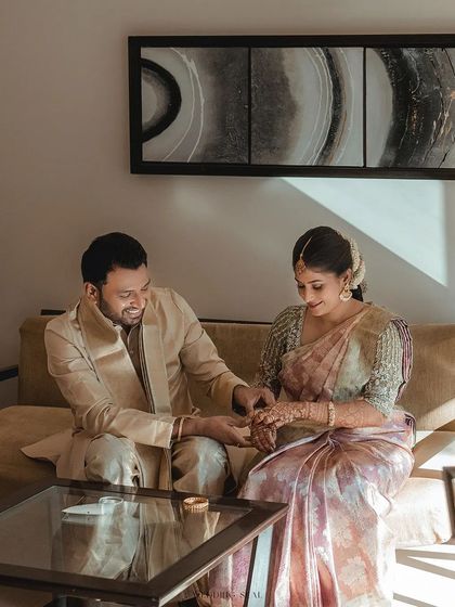 Bangalore Photographers - Pre-Wedding & Couple Photoshoots Grand Celebrations: Elegant Couple Portraits photo 6