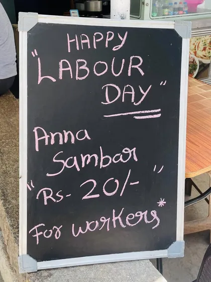 For Labour Day, we offered a special discount on Anna Sambar for all workers. It's our small way of showing appreciation for their hard work.