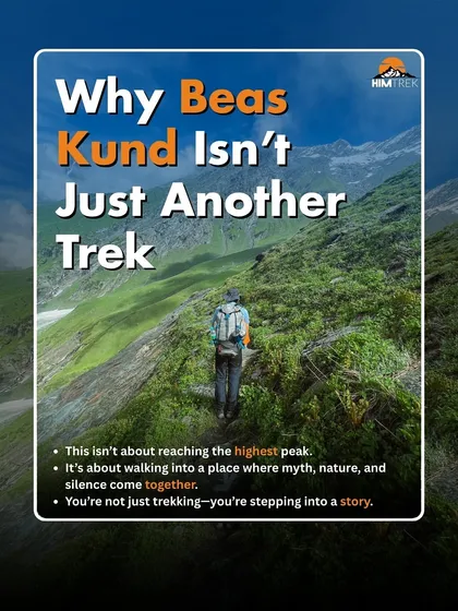 Beas Kund isn't just another trek. It's about walking into a place where myth, nature, and silence come together.