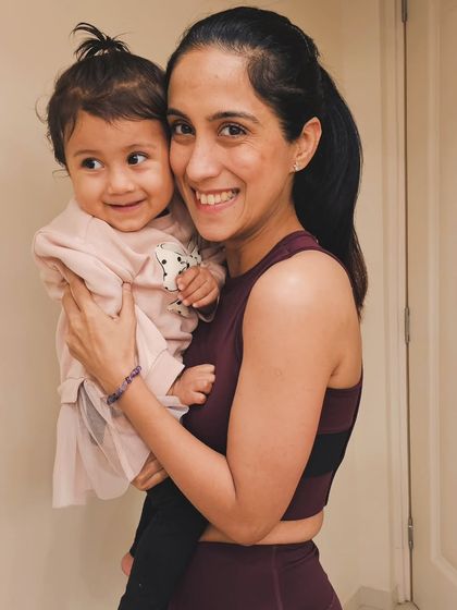 The joy of motherhood. Her smile is my biggest motivation.