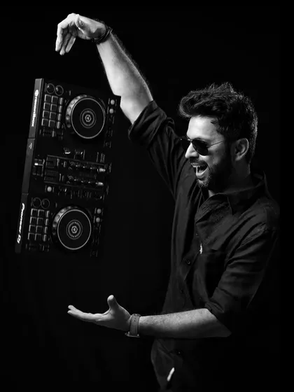 A fun portfolio shoot where I got to play with my gear. This black and white shot captures the magic of music.