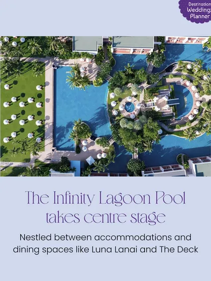 The Infinity Lagoon Pool at Sheraton Hua Hin takes center stage, creating a stunning visual for any celebration.