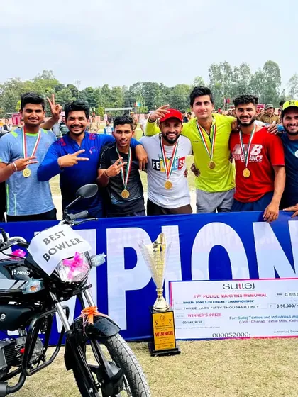 Victory for the Haryana Cricket Academy team at the 11th Police Martyrs Memorial Cricket Tournament. This is what teamwork, dedication, and our winning culture looks like.
