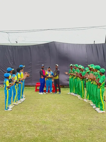 The presentation ceremony for the Cricket Talent Cup 2.0.