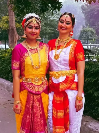 The Guru-Shishya bond is the soul of my teaching. Here I am with my student Shivi, sharing a moment of pride and joy after her successful performance. This relationship, built on trust and shared passion, is what turns practice into art.