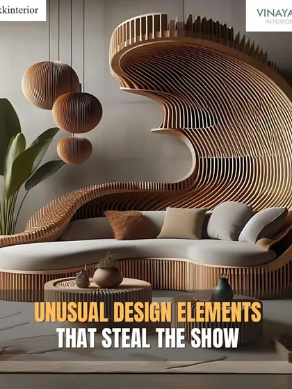 This post showcases unusual design elements that can steal the show in any room, encouraging clients to think outside the box.