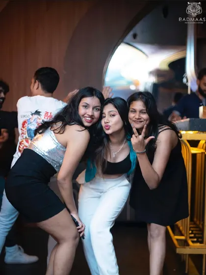 Guests striking a pose and having fun at Nasty Wednesdays.