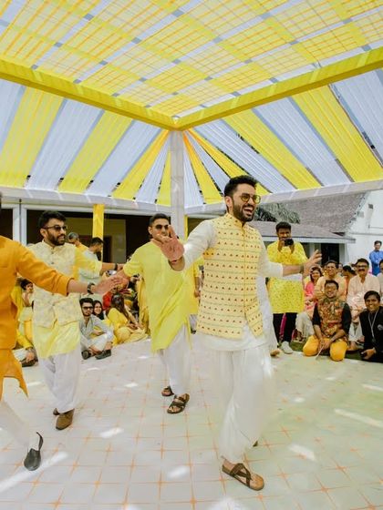 Vibrant Haldi & Mehendi Celebrations photo 76