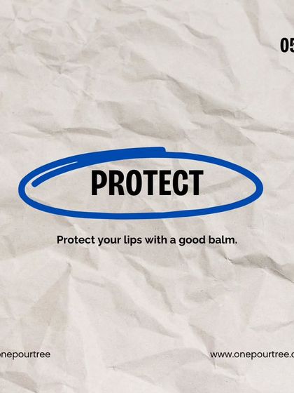 A winter skincare tip: Protect your lips with a good balm to prevent them from getting chapped and dry.