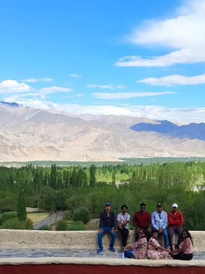 A moment of peace overlooking the vast green valleys of Ladakh. I find these serene spots for your group to unwind and appreciate the scale of the Himalayas.