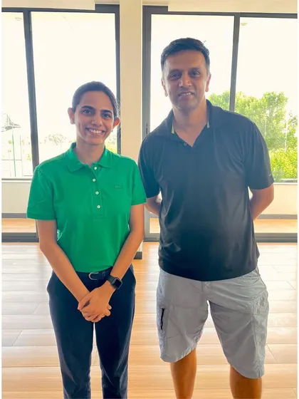 It was a pleasure to meet Rahul Dravid, a true legend of cricket. His humble nature and commitment to excellence are an inspiration.