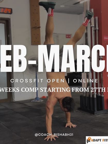 February-March is for the CrossFit Open, a 3-week online competition that tests your fitness against people worldwide.