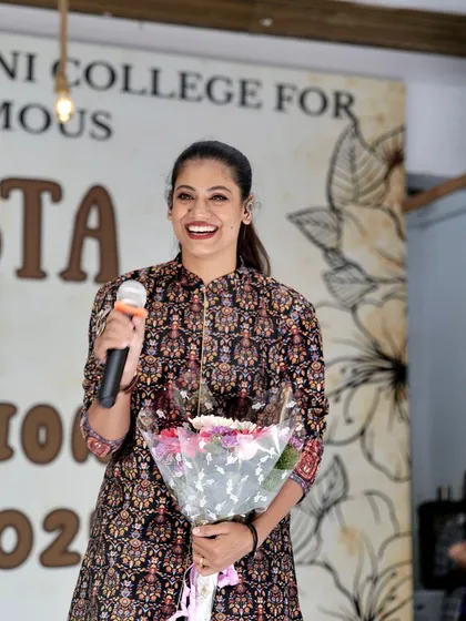 Addressing the students at the Fresher's Fiesta. I always encourage them to pursue their passions with dedication and hard work.