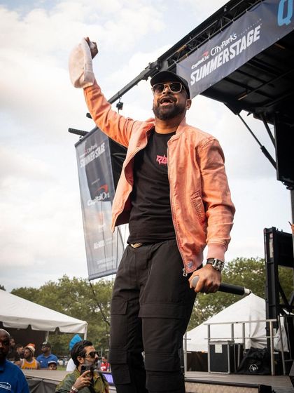 A throwback to the Basement Bhangra Bacchanal at Flushing Meadows Corona Park. The energy from performer Tesher was electric, showing the fusion of modern beats with traditional Punjabi sounds that defines my events.