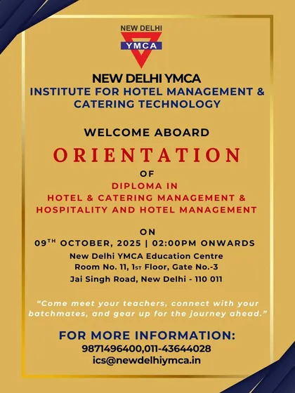 Welcome aboard to the future leaders of the hospitality industry. This is an invitation to our orientation for new students in the Diploma in Hotel & Catering Management, where the journey to becoming a hospitality professional begins.