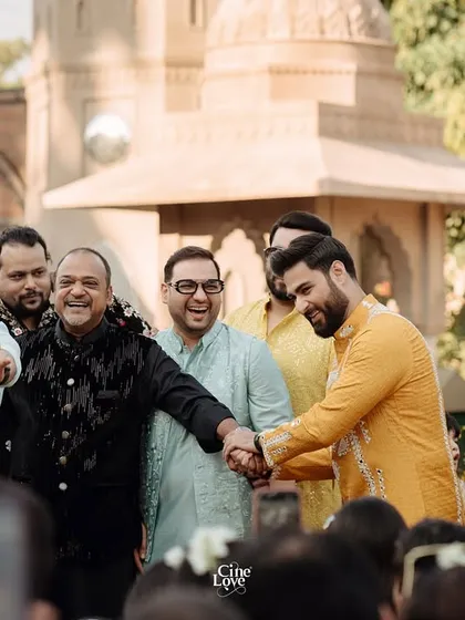 A beautiful, candid moment from Bismil and Shifa's Haldi ceremony. It's an honor to be part of such personal and happy family celebrations.
