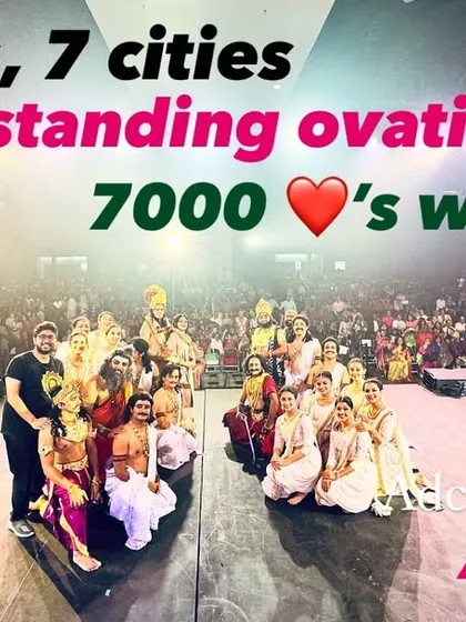 7 shows, 7 cities, 7 standing ovations, and 7000 hearts won! We successfully completed our US tour of 'Krishnaa', and I am super proud of every team member who took each program as their life's work.