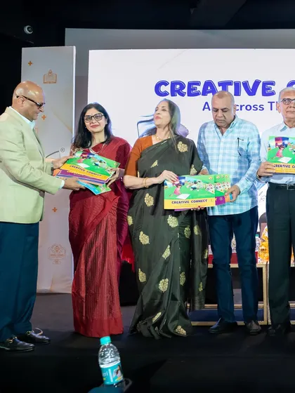 Honored to host 'Creative Connect' for Chetana Education, featuring the launch of a new book with esteemed academicians.