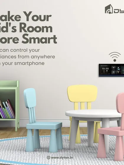 Make your kid's room smarter and safer. My app allows you to control appliances in their room remotely, giving you convenience and peace of mind.