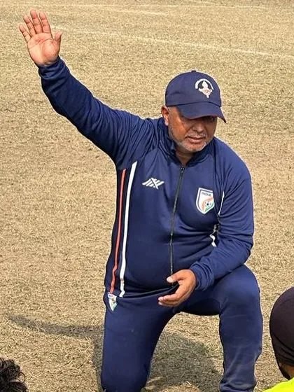 Our mentor coach, Keshav Sir, an AIFF C and D license instructor, guiding our coaches. We believe in continuous education for our staff.