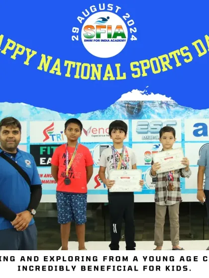 Happy National Sports Day. Sports have the power to unite, inspire, and bring joy, and I'm proud to be part of this journey with my swimmers.
