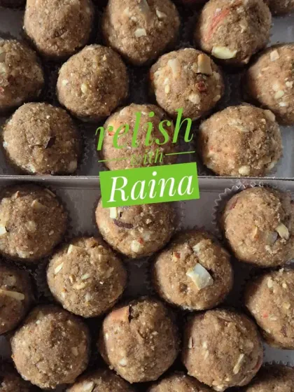 Two boxes of Methi Laddoos. I can customize them by adding other healthy seeds like flax or aliv.