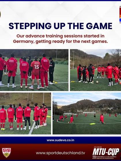 Stepping up the game. Our U15 team during an advanced training session in Germany, preparing for the MTU Cup. We ensure our players receive top-tier coaching to get them ready for international competition.