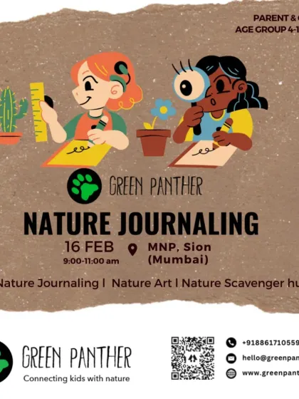 Announcing our Nature Journaling workshop in Mumbai, which includes a scavenger hunt and nature art to make it a fully immersive experience.
