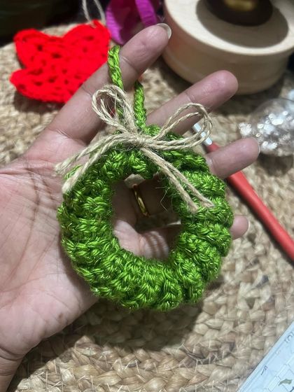 Busy Needles by Utpala Viswanath - Custom Crochet Home Decor Handmade Holiday Cheer photo 8