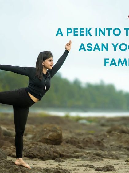 A peek into the Asan Yoga family, featuring one of our talented instructors in a graceful Natarajasana pose.